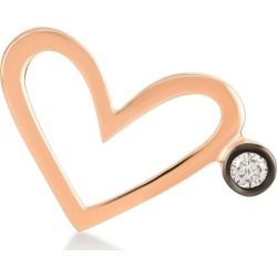 Selda Jewellery - Empty Heart With a White Diamond