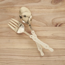 Hana resin salad servers