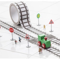 Train Track Tape & Train Set