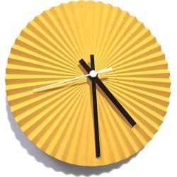 KORD - Sunray Concrete Clock In Yellow