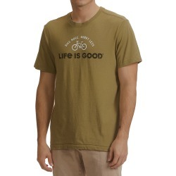 Life Is Good Men's Bike More Worry Less Short-Sleeve Crusher Tee