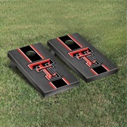 Texas Tech Red Raiders Cornhole Game Set Onyx Stained Stripe