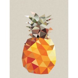 Geometric pineapple art print