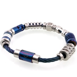 Bailey of Sheffield - Cable Fully Loaded Spectrum Bracelet