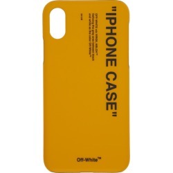 Off-White Yellow Quote iPhone X Case