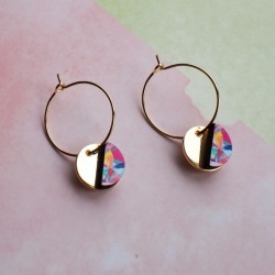 Gold Disc Hoops