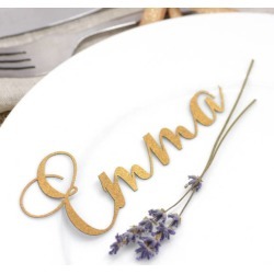 Set Of 10 Laser Cut Calligraphy Place Names
