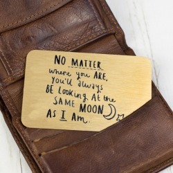 Same Moon As Me Long Distance Relationship Card