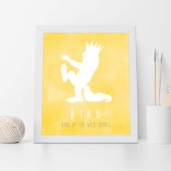 Personalised King of the Wild Things Print