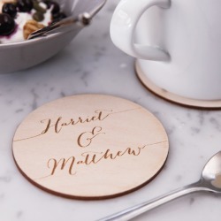 Calligraphy drinks coasters