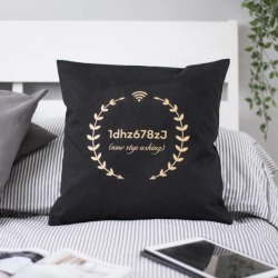 Personalised Wifi Code Cushion