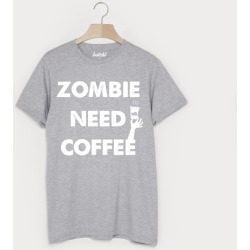 Zombie Need Coffee Men's Halloween T-Shirt