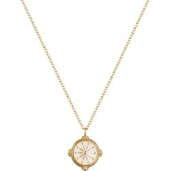 Florence London - Life Compass Necklace Gold And Cream