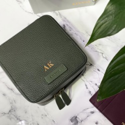 Personalised Men's Henson Leather Travel Tech Case