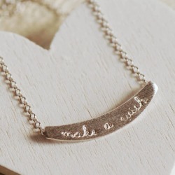 Sterling Silver Make A Wish Necklace