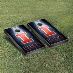 Illinois Fighting Illini Cornhole Game Set Metallic-Look