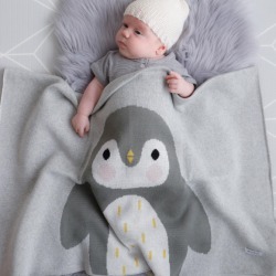 Peter Penguin Baby Blanket