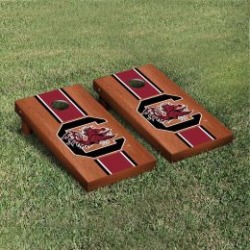 South Carolina Gamecocks Cornhole Game Set Rosewood Stained Stripe