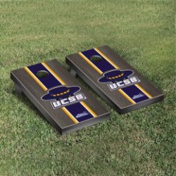 California Santa Barbara Gauchos Cornhole Game Set Onyx Stained Stripe