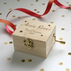 Personalised Christmas Music Box