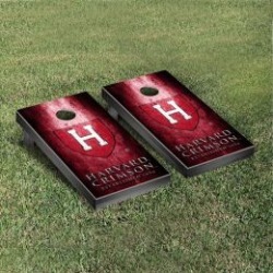 Harvard Crimson Cornhole Game Set Metallic-Look