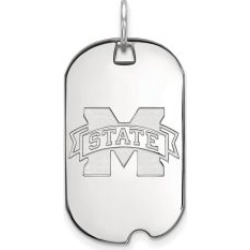 Sterling Silver Mississippi State Dog Tag