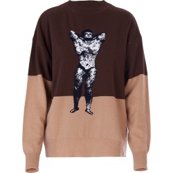 Acephala - Unisex Bodybuilder Jumper Brown & Beige
