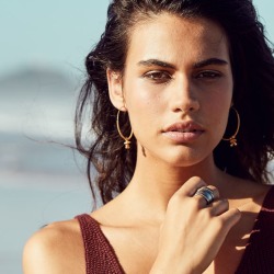 gold mewar hoops