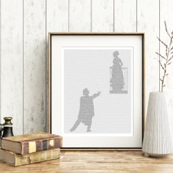Romeo and Juliet - Classic text art print