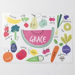 Personalised Fruit and Veg Placemat