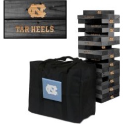 North Carolina Tar Heels Onyx Stained Giant Wooden Tumble Tower Game