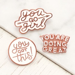 Motivational Enamel Pin Set