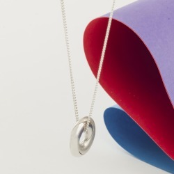 Sterling Silver Mobius Infinity Necklace
