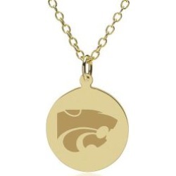 Kansas State 14K Gold Pendant and Chain