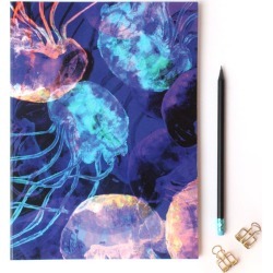 Nikki Strange - A4 Translucent Jellyfish Notebook With Lined Pages