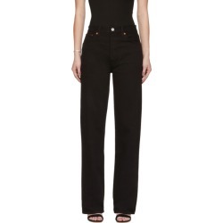 Re/Done Black High-Rise Loose Jeans