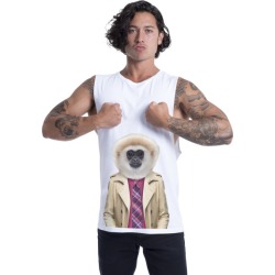 gibbon monkey men's muscle tank