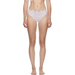 Aries White Lace Brazilian Briefs