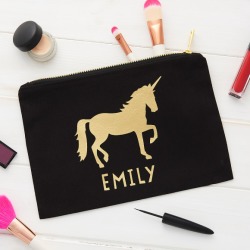Personalised Unicorn Make Up Bag