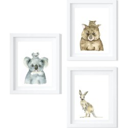 Set of Three Australian Animals - limited edition fine art prints