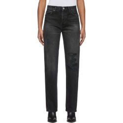 Re/Done Black High-Rise Loose Jeans