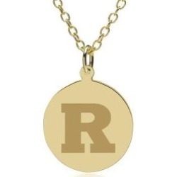 Rutgers 14K Gold Pendant and Chain