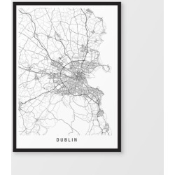 Dublin minimalist map print