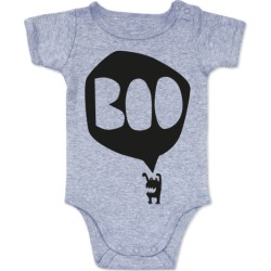 BOO monster onesie in black on grey