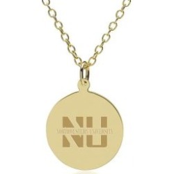 Northwestern 14K Gold Pendant and Chain