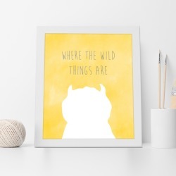 Where the wild things are print