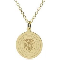 Carnegie Mellon 14K Gold Pendant and Chain