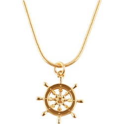 Roz Buehrlen - Gold Captains Wheel Pendant