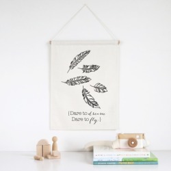 Dare to dream wall banner