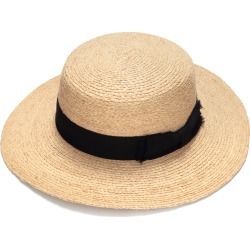 Justine Hats - Womens Classic Boater Straw Hat